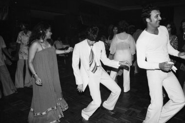 Hint eski klasik 1980 'ler siyah-beyaz Bollywood sineması Hint film aktörü, Hindistan, Hint Bollywood dans partisi 