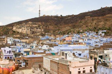 Skyline of old Bundi small town in Rajasthan, India  clipart