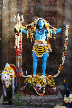 Achal Nath tapınağındaki Lord Shiva, Jodhpur, Rajasthan, Hindistan 