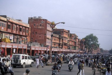 Trafik, Tripolia Bazzar, Jaipur, Rajasthan, Hindistan 
