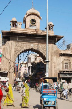 Tilak Darwaja veya Mathura 'daki holi kapısı, Uttar Pradesh, Hindistan 