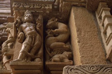 Parshvanath Tapınağı, Khajuraho, Madhya Pradesh, Hindistan, Asya 