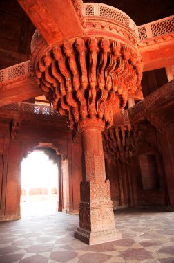Kazınmış Pillar diwan I know fatehpur sikri uttar pradesh India Asia 