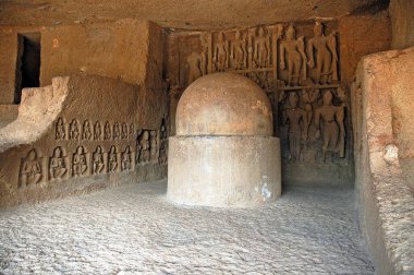 Kanheri Budist mağaraları, Borivali, Mumbai Bombay, maharashtra, Hindistan 