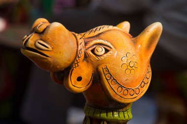 Devenin başı satılık Surajkund mela Faridabad Haryana Hindistan Asya 