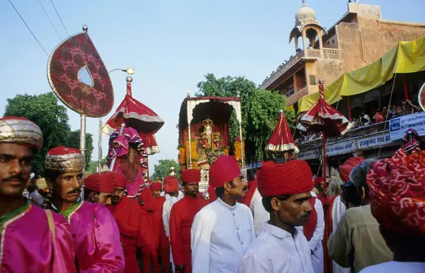 Teej Festivalleri, Jaipur, Rajasthan, Hindistan 