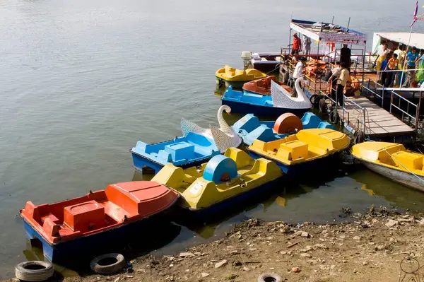 Stock image Boats in Udaipur Lake, Rajasthan, India 