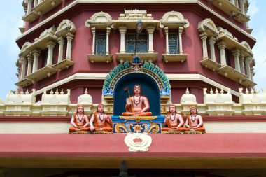 Sri Adi Sankara Keerthi Sthamba Mandapam built by Kanchi Kamakoti Mutt at Kalady pilgrimage centre, Kerala, India  clipart