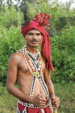 Gendi dansı, bastar, chhattisgarh, Hindistan, Asya