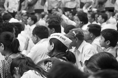 Shri Anna Hazare Village Ralegaon Siddhi Maharashtra Hindistan Asya Eylül 2011 