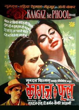 Hindistan 'ın kaagaz ke phool' unun Hint Bollywood film posteri