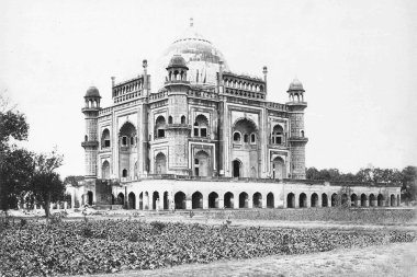 Fotoğraf: Safdarjung Mezarı, Delhi, Asya, Hindistan, 1900 