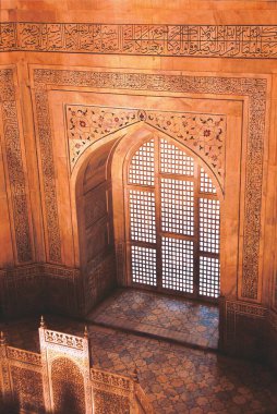 Tac Mahal 'in iç kısmı, agra, delhi, Hindistan, Asya