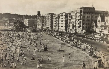 Chowpatty, Eski Bombay Mumbai, Maharashtra, Hindistan 