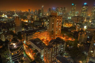 Worli, Mumbai, Maharashtra, Hindistan ve Asya 'nın havadan görünüşü