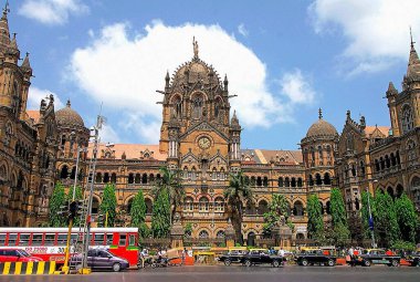 Chhatrapati Shivaji Terminali VT istasyonu, Bombay, Mumbai, Maharashtra, Hindistan 