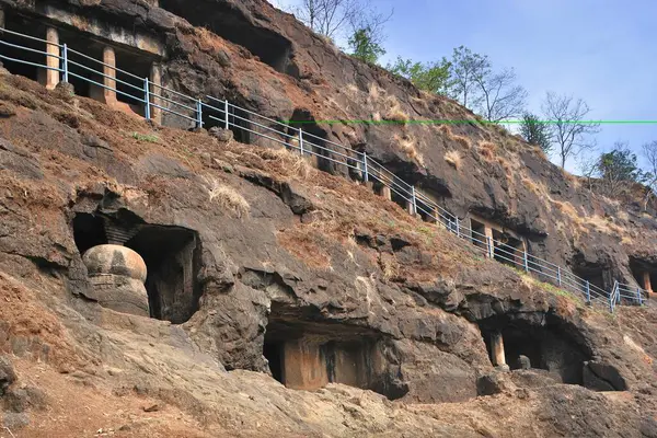 stock image Pale Buddhist cave, Mahad, Raigad Raigarh, Maharashtra, India 