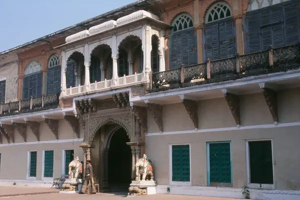Vstup Paláce Ramnagar Fort Varanasi Uttar Pradesh Indie Asie — Stock fotografie