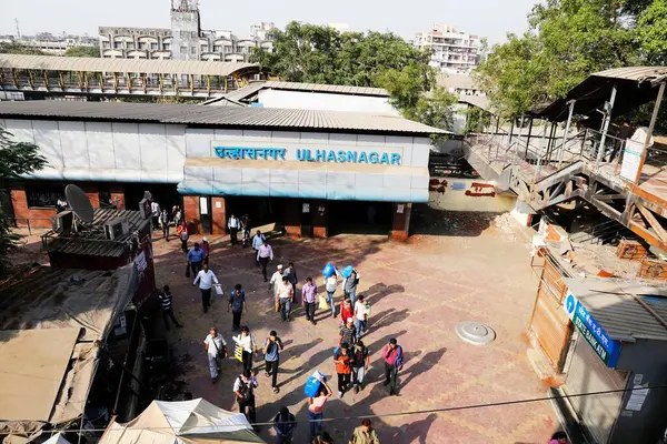 stock image ulhasnagar railway station, thane, maharashtra, India, Asia 