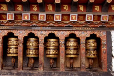 Budist kutsal çanı Başkent Thimpu 'daki Changlimithang Chorten' e yakın, Kraliyet Govt Butan. 
