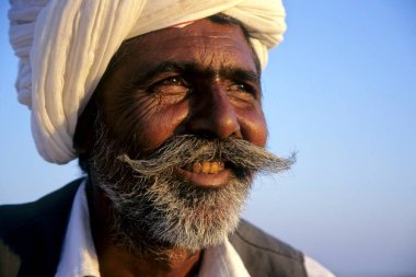 Kırsal adam; gujarat; Hindistan 