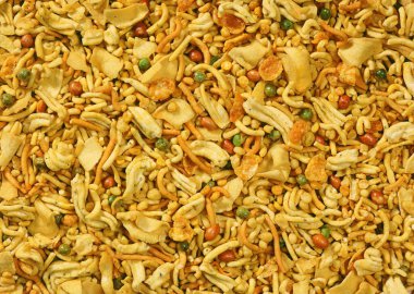 Oriental Snacks, Farsan, Hindistan 'a yakın çekim 