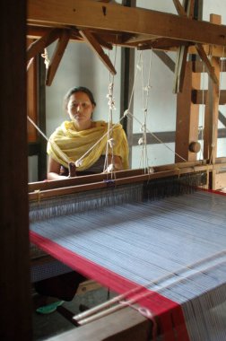 Loin Loom Dokuma, Imphal, Manipur, Hindistan 