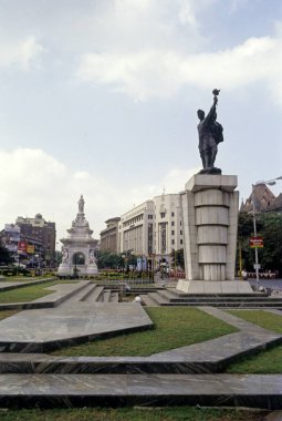 Hutatma Chowk Flora Fıskiyesi Mumbai, Maharashtra Hindistan 'da.