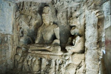 Fil mağaraları; Bombay Mumbai; Maharashtra; Hindistan; Asya