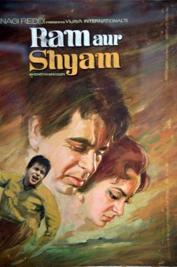 hindi film movie poster, ram aur shyam, India, Asia  clipart
