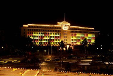 Illuminated Mantralaya , Bombay Mumbai , Maharashtra , India clipart