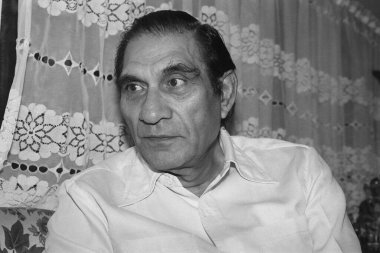 Hint eski klasik 1980 'ler siyah beyaz Bollywood sineması Hintli film oyuncusu, B. R. Chopra, Hintli yönetmen. 