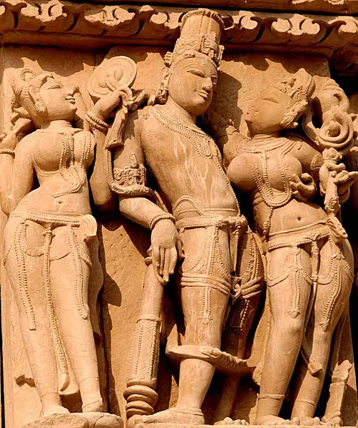 Khajuraho 'nun, Madhya Pradesh' in, Hindistan 'ın, 