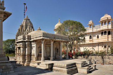 Jain shwetambar temple sat bis deori in chittorgarh rajasthan india Asia clipart