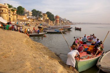 Assi ghat, varanasi, uttar pradesh, Hindistan, Asya 