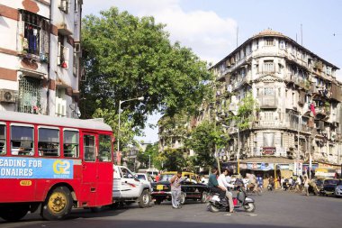 Eski Ahmed binası; Sardar Vallabhbhai Patel yolu; Grant yolu; Bombay şimdi Mumbai; Maharashtra; Hindistan