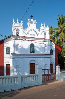 Vengurla Sindhudurga 'daki kusursuz gebe kalma kilisesi, Maharashtra, Hindistan 