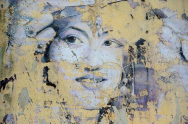 Aktris Madhubala 'nın eski portresi, Bombay Mumbai, Hindistan  