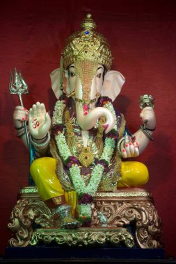 Ganesh Ganpati Festivali İdolü Pune Maharashtra Hindistan Asya
