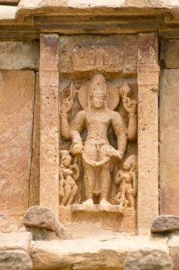 Ladkhan Tapınağı 7. yüzyılda inşa edildi, Aihole, Karnataka, Hindistan 