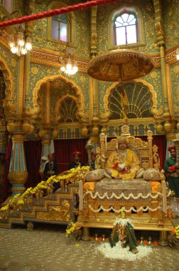 King of Mysore joining in Dussera dusera festival celebration in Mysore, Karnataka, India   clipart