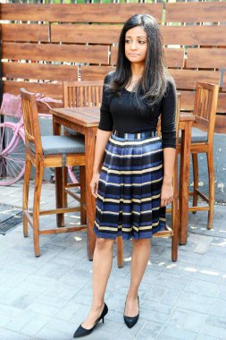 Sunaina Bhatnagar, Indian film director, film writer, Dear Maya, film promotion, New Delhi, India, 30 May 2017 clipart