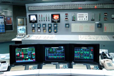 TATA Termal Santrali 'nin kontrol paneli, Trombay, Bombay şimdi Mumbai, Maharashtra, Hindistan