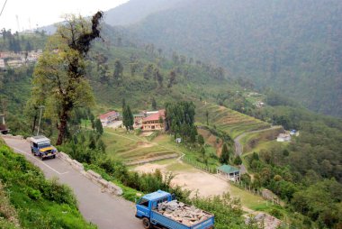 Ravangla, Sikkim, Hindistan manzarası 