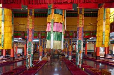 Karnataka Hindistan 'daki Mundgod' daki Shar Manastırı.