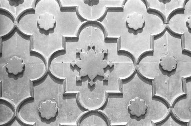Duvara kazınmış Taç Mahal, Agra, uttar pradesh, Hindistan, Asya