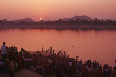 Godavari Nehri, Basar, Andhra Pradesh, Hindistan 
