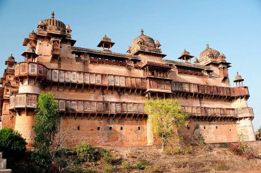 Jahangir mahal at Orchha, Tikamgarh, Madhya Pradesh, India  clipart