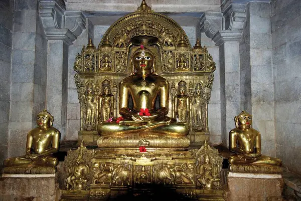 stock image Metallurgy tirthankara jain statue, ranakpur, rajasthan, india, asia 