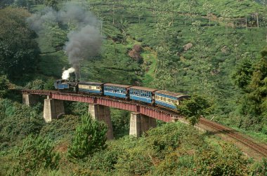 Tren yolları, nilgiri treni 100 yıldır mettupalaam ane ooty, Tamil nadu, Hindistan arasında gidiyor. 